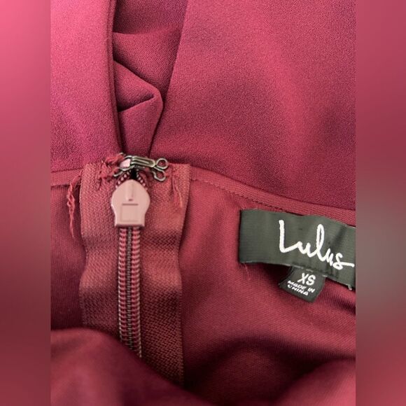 Lulu's Aveline Burgundy Off-the-Shoulder Maxi Dress - Picture 9 of 11